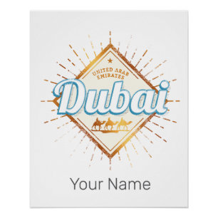 Dubai Verenigde Arabische Emiraten  VAE Souvenir Perfect Poster