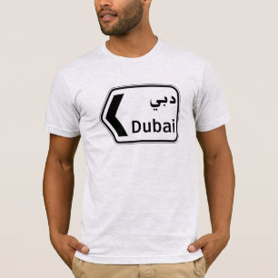 Dubai, verkeersbord, Verenigde Arabische Emiraten T-shirt