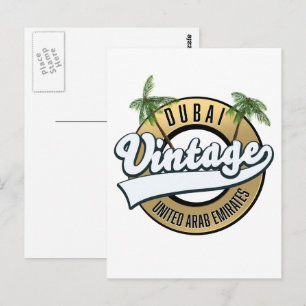 Dubai Vintage Verenigde Arabische Emiraten Briefkaart