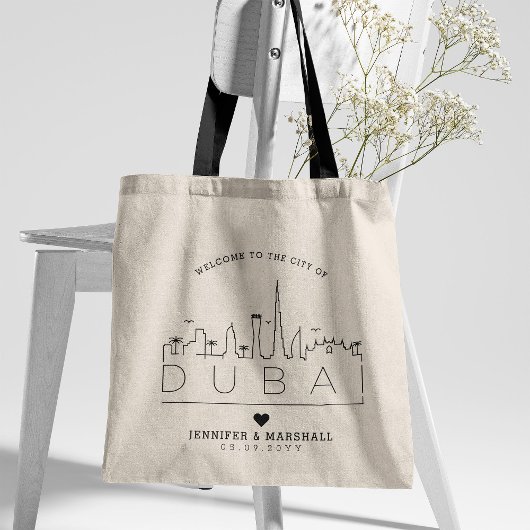 Dubai Wedding | Gestandaardiseerde Deco Skyline Ca Tote Bag