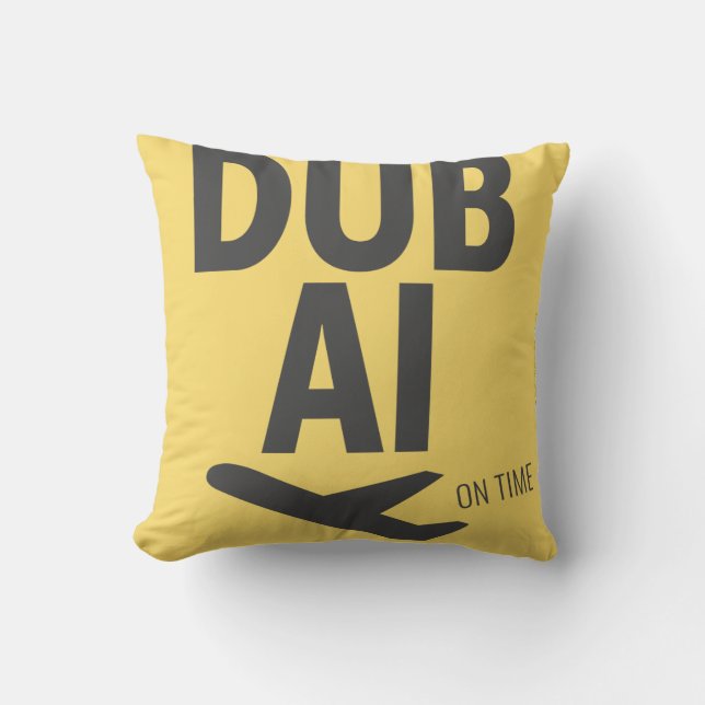 DUBAI YELLOW PILLOW KUSSEN (Voorkant)