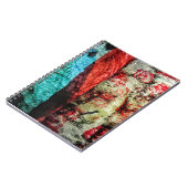 Dubbel abstract spiraal foto notitieboek, Levendig Notitieboek (Linkerzijde)