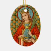 Dubbel Afbeelding Barbara (JP 01) Keramisch Ornament (Achterkant)