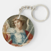 Dubbel Afbeelding St. Michael the Archangel (M 010 Sleutelhanger (Achterkant)