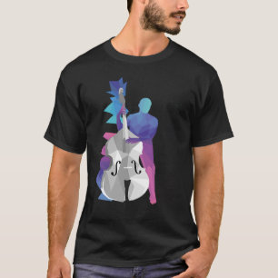 Dubbel bass Double bass player Instrument T-shirt