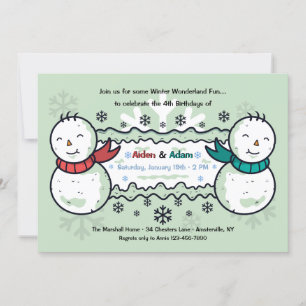 Dubbel de uitnodiging van de Fun Birthday Party