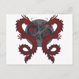 Dubbel dragon Briefkaart