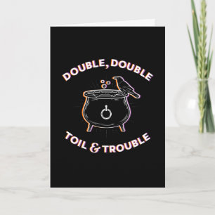 Dubbel Dubbel Moil & Trouble / Vouwkaart Feestdagen Kaart