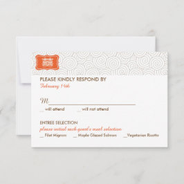 Dubbel Geluk Chinese Bruiloft Uitnodiging - RSVP