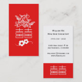 Dubbel geluk - Feng Shui Visitekaartje (Voorkant / Achterkant)