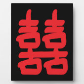 Dubbel geluk in Red Plaque Fotoplaat (Voorkant)