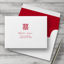 Dubbel geluk / lied met RSVP-enveloppen