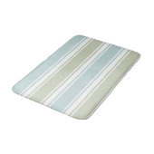 Dubbel Gestreept Zeeschuim & Blauw Badmat (Gekanteld)