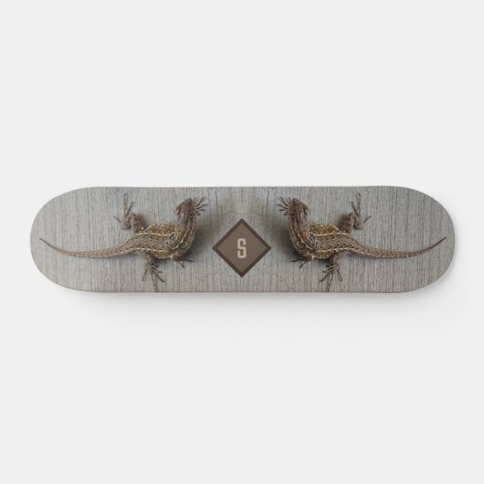 Dubbel Hagedis Monogram Skateboard (Horizontaal)