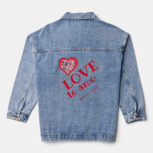 dubbel hart denim jacket