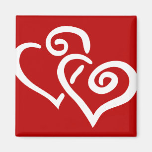 dubbel hart magneet