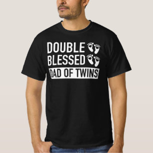 Dubbel Heilige Papa van Tweelingen - de Nieuwe T-shirt