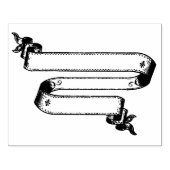 Dubbel lint banner  Rubber Art Stamp Rubberstempel (Afrduk)