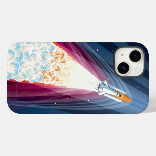 Dubbel opgestart (Space Shuttle Launch) Case-Mate iPhone Case (Achterkant (horizontaal))