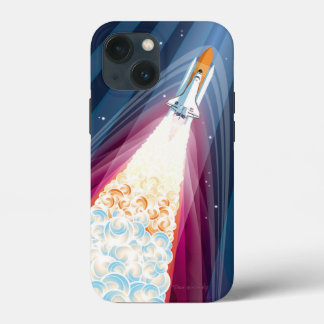 Dubbel opgestart (Space Shuttle Launch) iPhone 13 Mini Hoesje