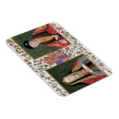 Dubbel portret van Elizabeth of York (1465-1503) a Magneet (Rechterzijde)