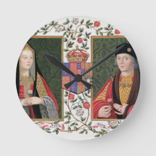 Dubbel portret van Elizabeth of York (1465-1503) a Ronde Klok