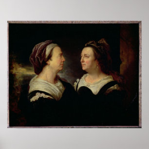 Dubbel portret van Marie Serre Poster