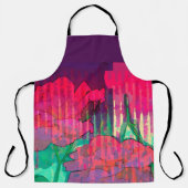 Dubbel Roos abstract ontwerp Schort (Voorkant)