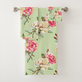 Dubbel Roos Groen Bad Handdoek