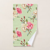 Dubbel Roos Groen Bad Handdoek (Handdoek)
