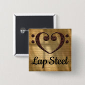 Dubbel schoorsteenlak vierkante button 5,1 cm (Voorkant /achterkant)