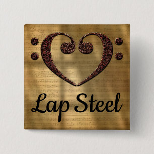 Dubbel schoorsteenlak vierkante button 5,1 cm