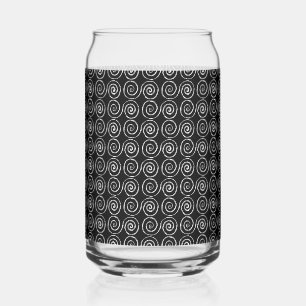 Dubbel Spiraal Keltisch Patroon Blikvorm Glas