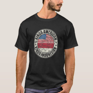 Dubbel Staatsburgerschap Amerikaans Indonesisch In T-shirt