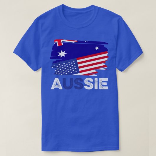 Dubbel staatsburgerschap Australië Aziatisch Ameri T-shirt (Design voorkant)