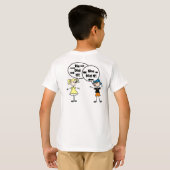 Dubbel Trouble Kinder T-shirt (Achterkant volledig)