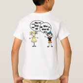 Dubbel Trouble Kinder T-shirt (Achterkant)