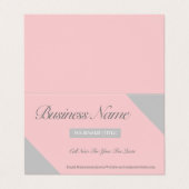 Dubbel visitekaartje (Buitenkant ongevouwen)