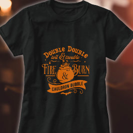 Dubbel werk en moeite Halloween Shirt