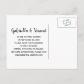 Dubbelbarndeuren Landbruiloft sparen Datum Aankondigingskaart (Achterkant)