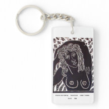 Dubbelbeeld Acrylsleutelhanger
