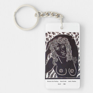 Dubbelbeeld Acrylsleutelhanger Sleutelhanger