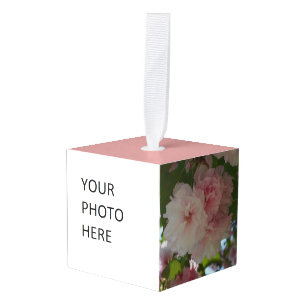 Dubbelbloeiende Cherry Tree I Spring Floral Kubus Ornament