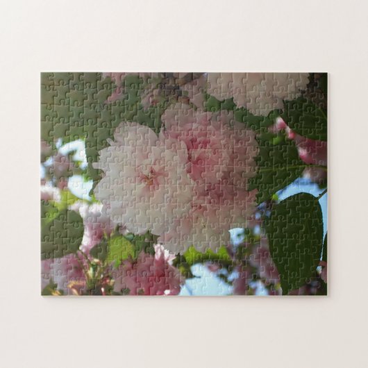 Dubbelbloeiende Cherry Tree I Spring Floral Legpuzzel (Horizontaal)