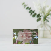 Dubbelbloeiende Cherry Tree I Spring Floral Visitekaartje (Staand voorkant)