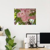 Dubbelbloeiende Cherry Tree II Spring Floral Poster (Thuiskantoor)