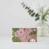 Dubbelbloeiende Cherry Tree II Spring Floral Visitekaartje (Staand voorkant)