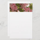 Dubbelbloeiende Cherry Tree III Spring Floral Briefpapier (Voorkant / Achterkant)