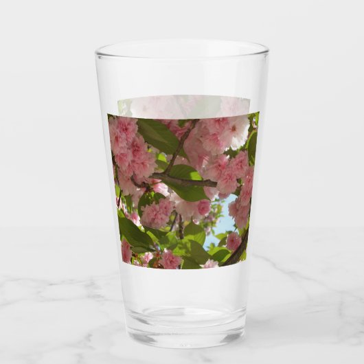 Dubbelbloeiende Cherry Tree III Spring Floral Glas (Voorkant)