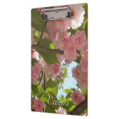 Dubbelbloeiende Cherry Tree III Spring Floral Klembord (Links)